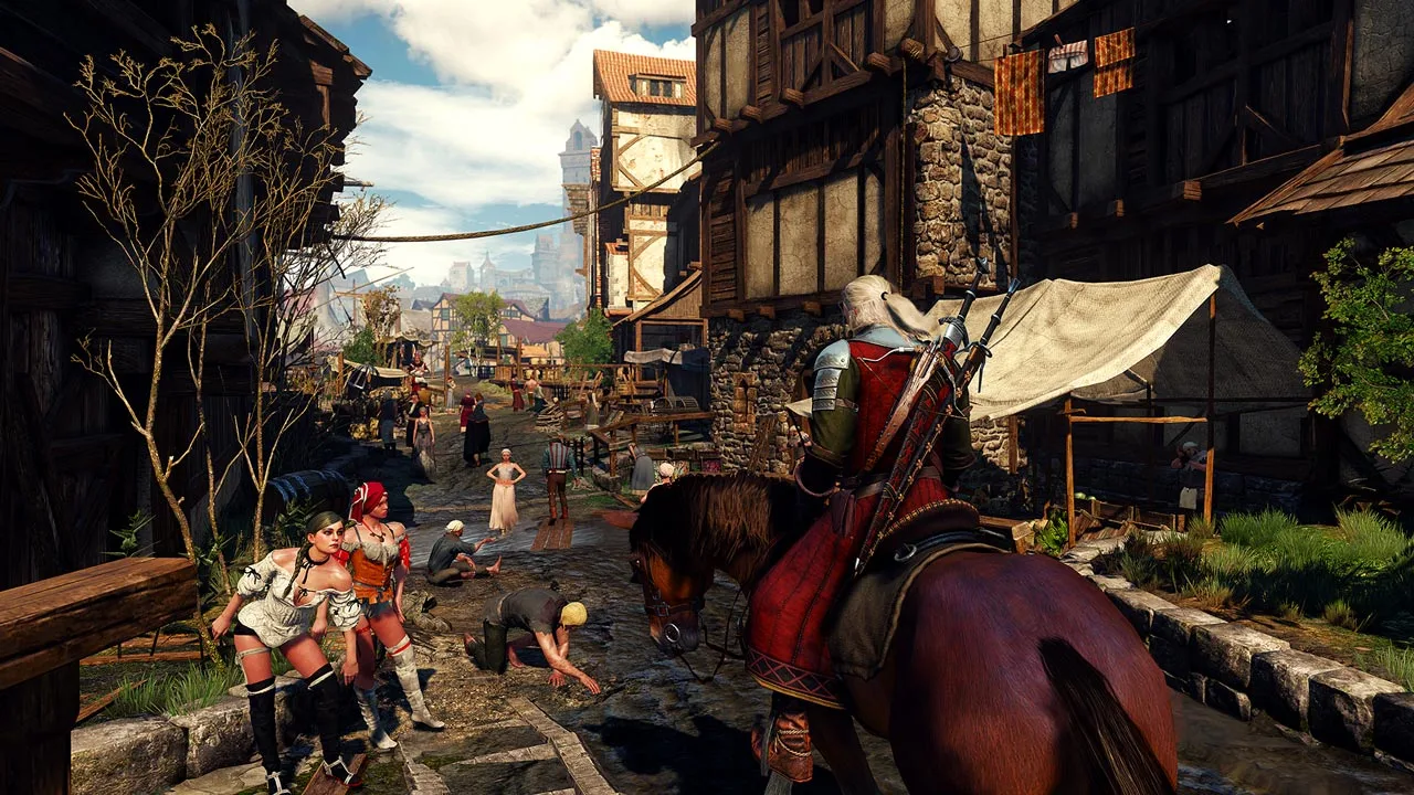 Cena do jogo The Witcher 3
