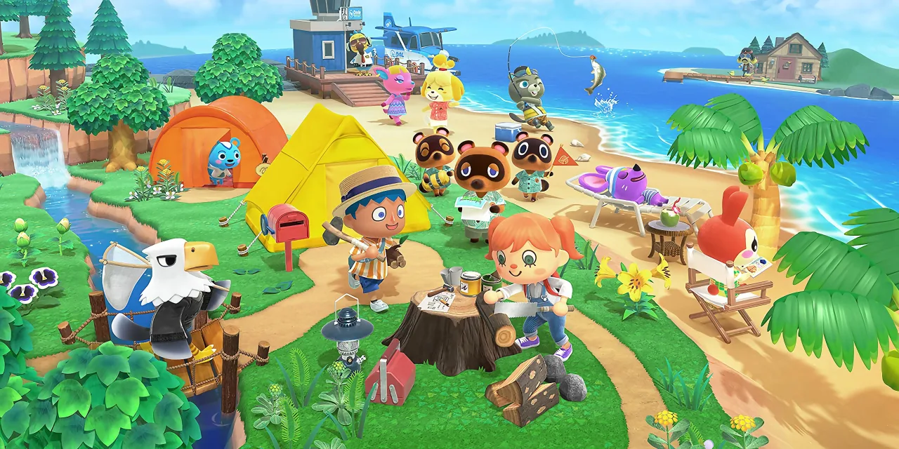 Cena do jogo Animal Crossing: New Horizons