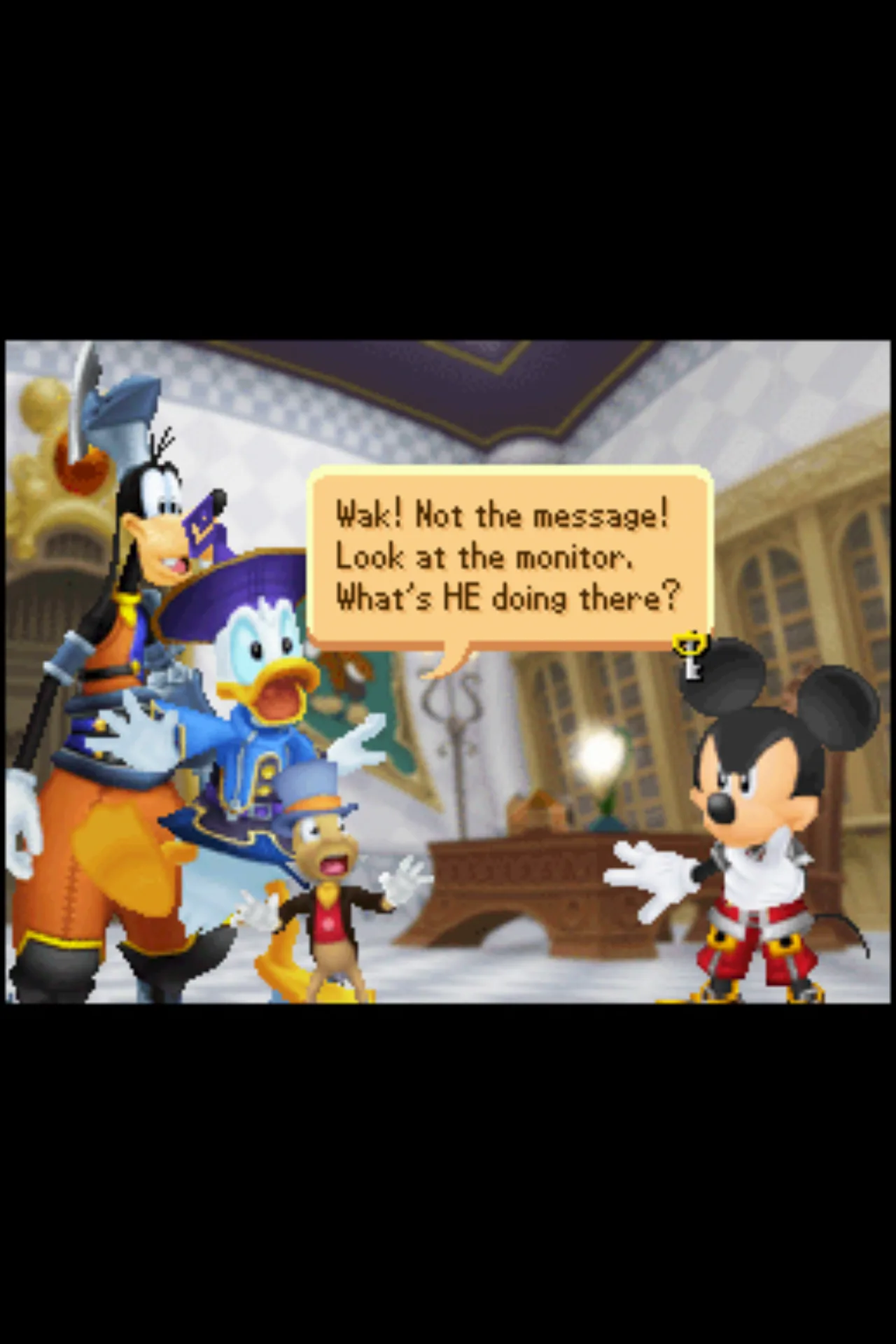 Cena do jogo Kingdom Hearts