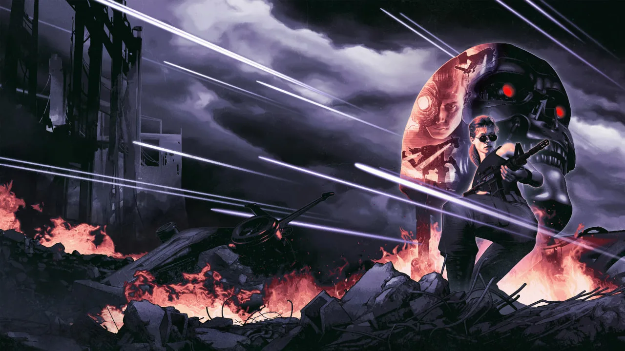 Cena do jogo Terminator 2D: No Fate