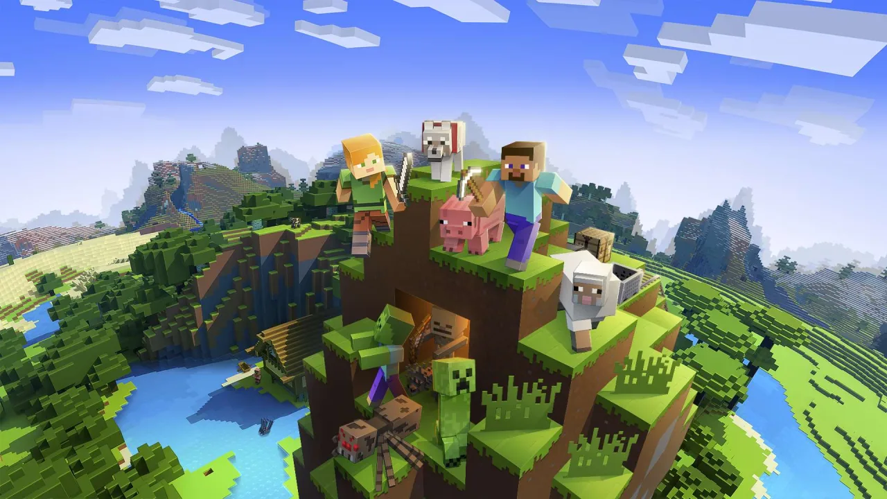 Cena do jogo Minecraft