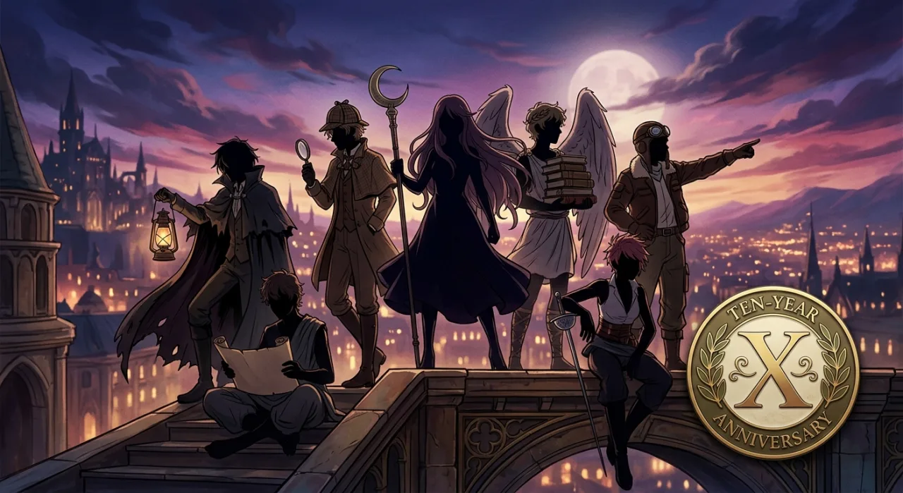 Imagem ilustrativa: Bungo Stray Dogs 10º aniversário: trailer especial da Crunchyroll e o futuro da série