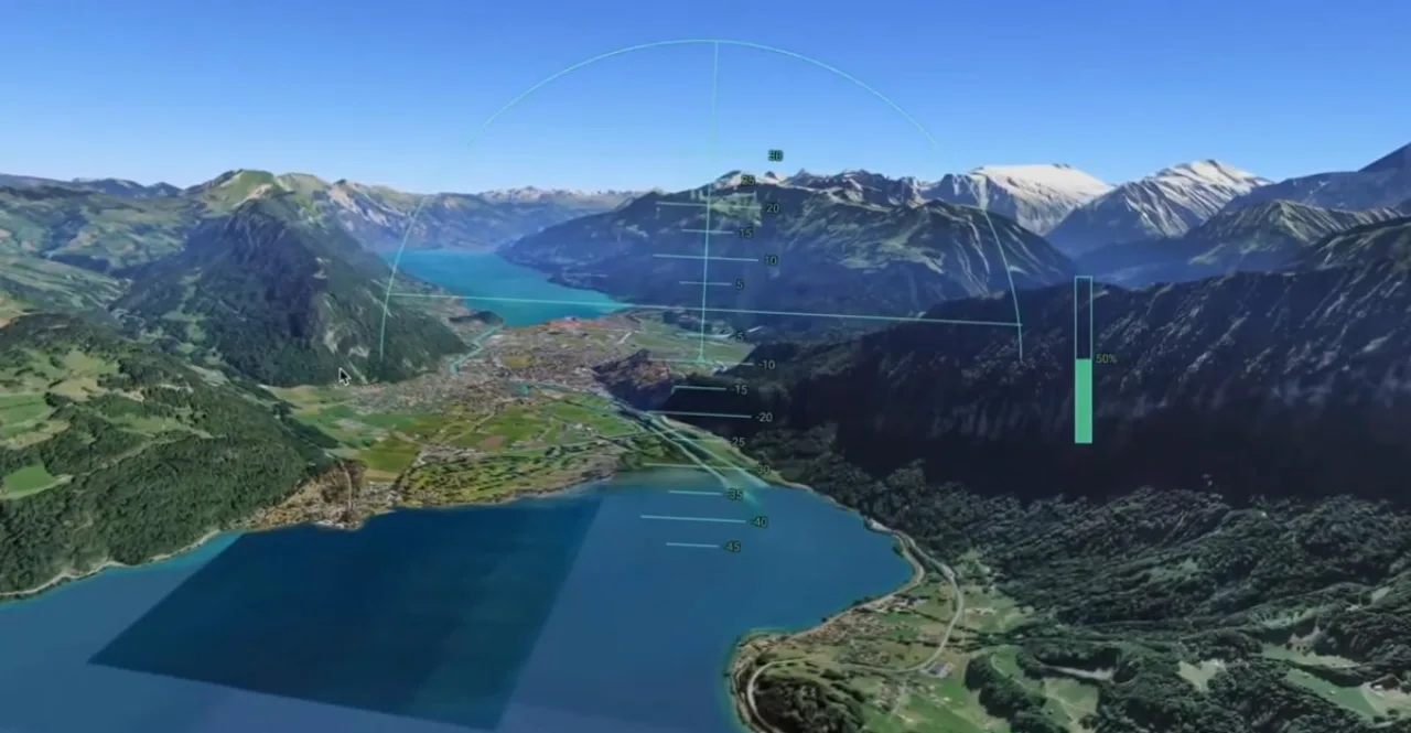 Imagem ilustrativa: Google Earth traz simulador de voo para o navegador