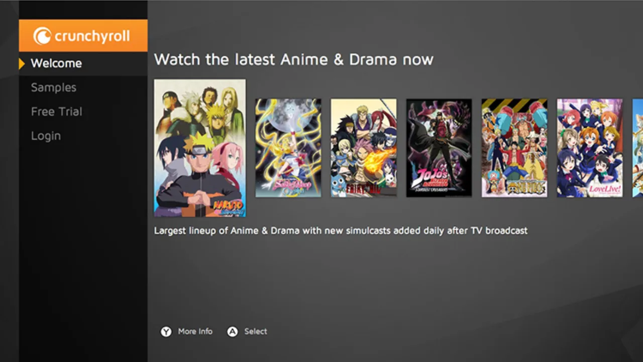 Cena do jogo Crunchyroll