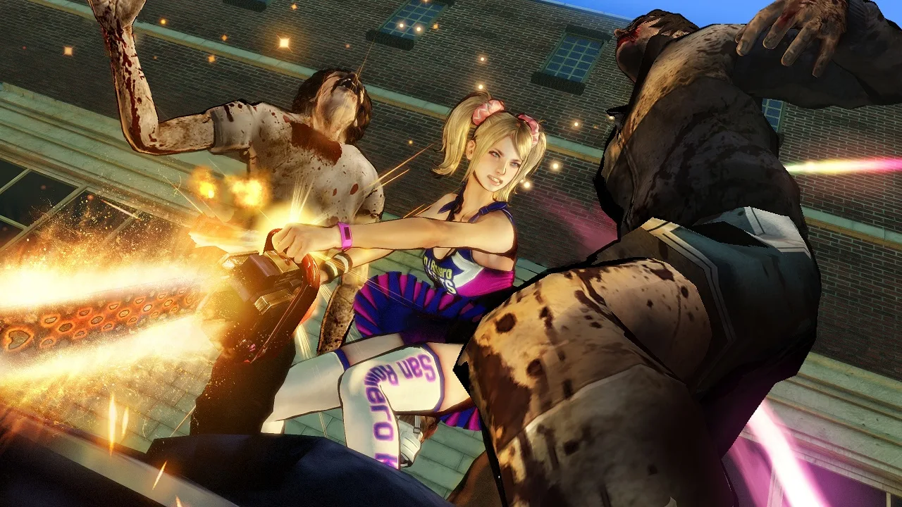 Cena do jogo Lollipop Chainsaw