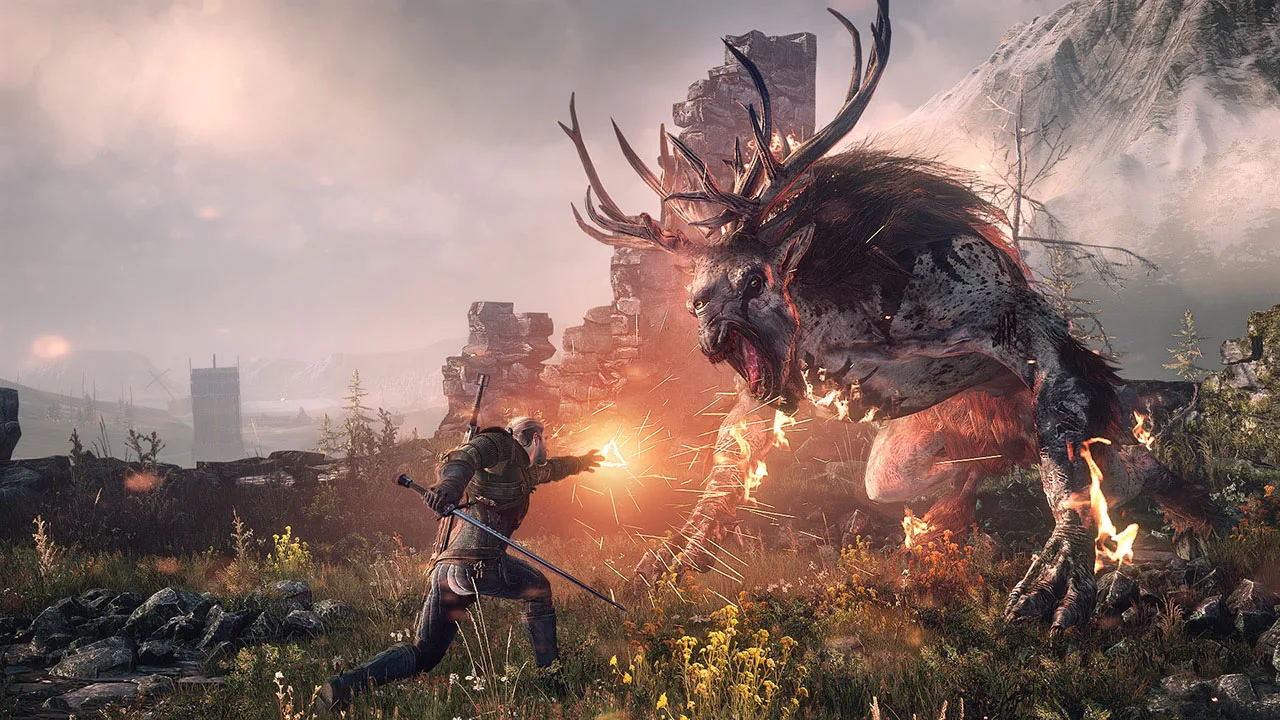 Cena do jogo The Witcher 3: Wild Hunt – Remastered