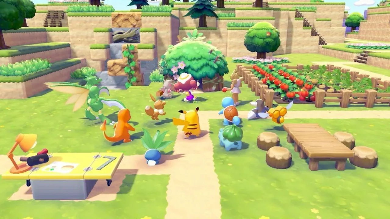 Cena do jogo Pokémon Pokopia