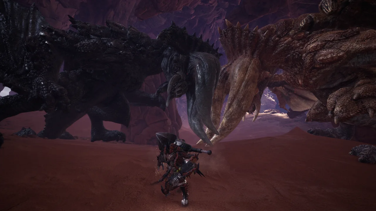 Cena do jogo Monster Hunter Wilds