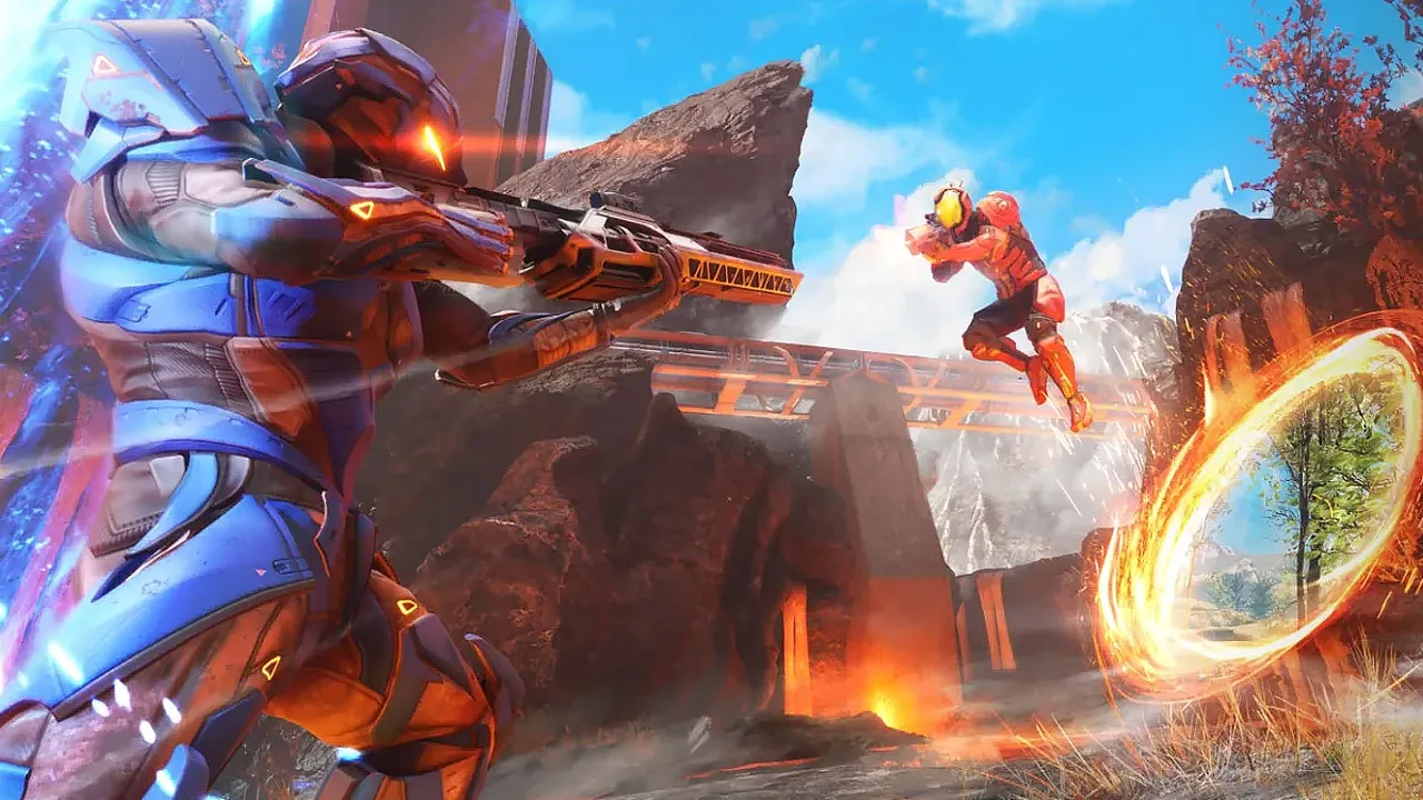 Cena do jogo Splitgate