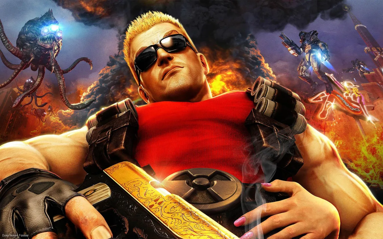 Cena do jogo Duke Nukem Forever