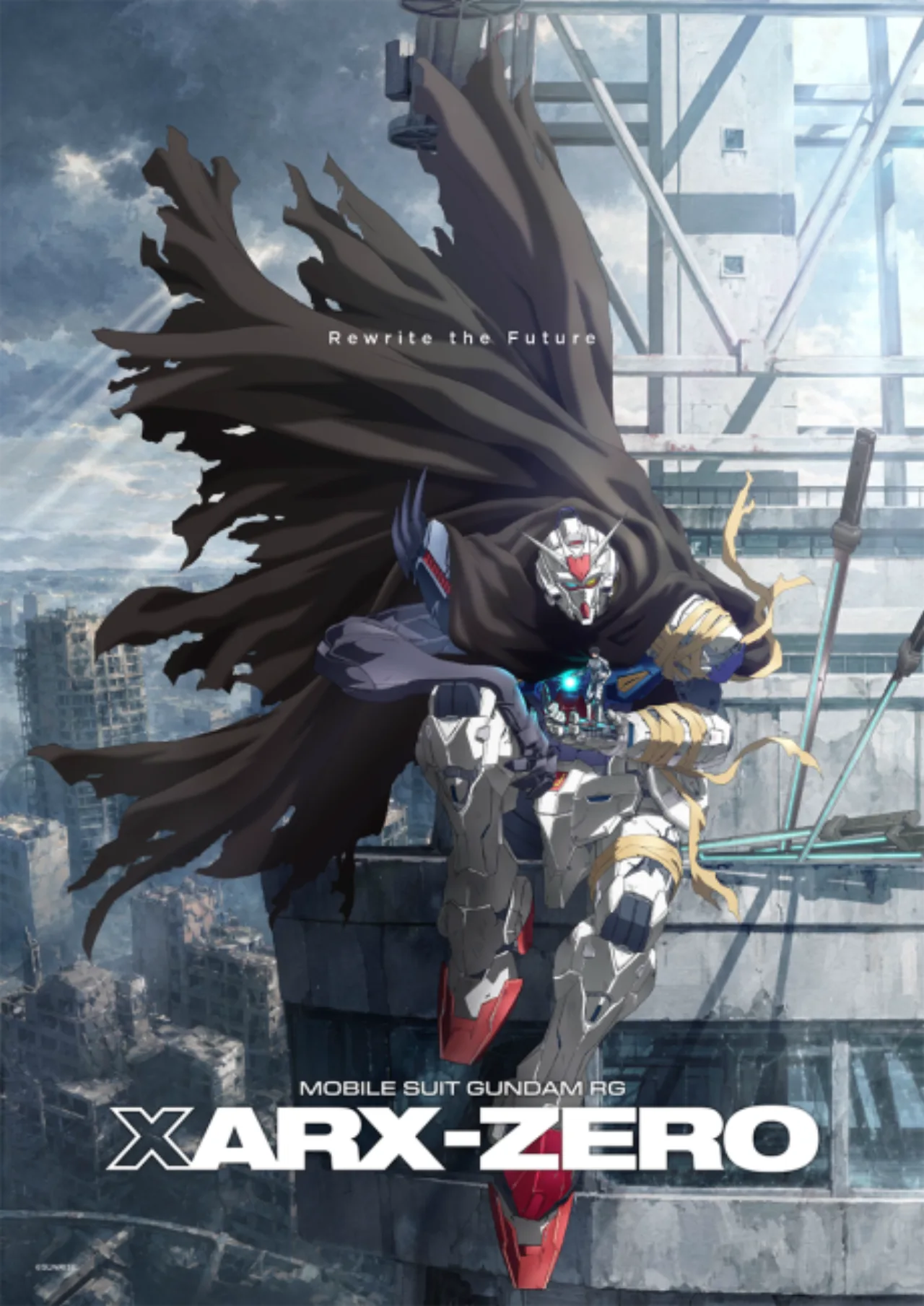 Cena do anime Mobile Suit Gundam RG XARX-ZERO
