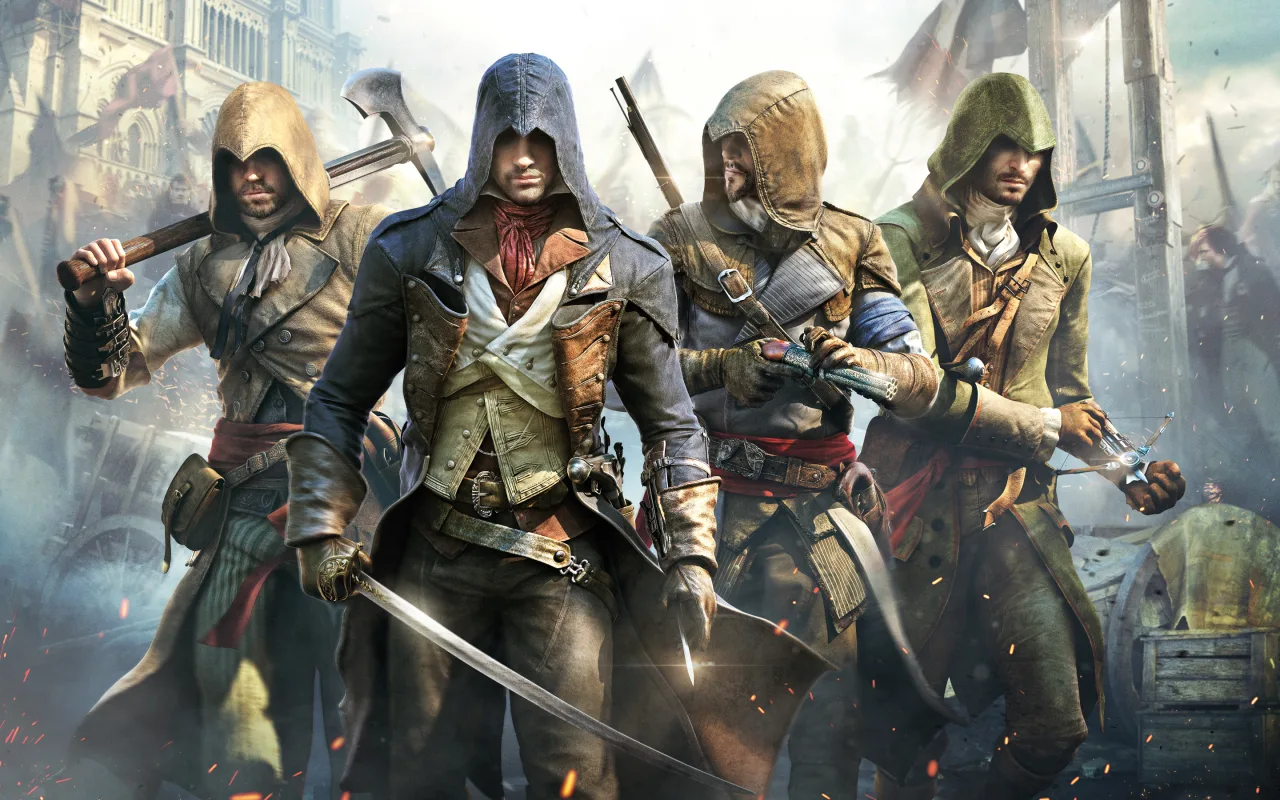 Cena do jogo Assassin's Creed Unity