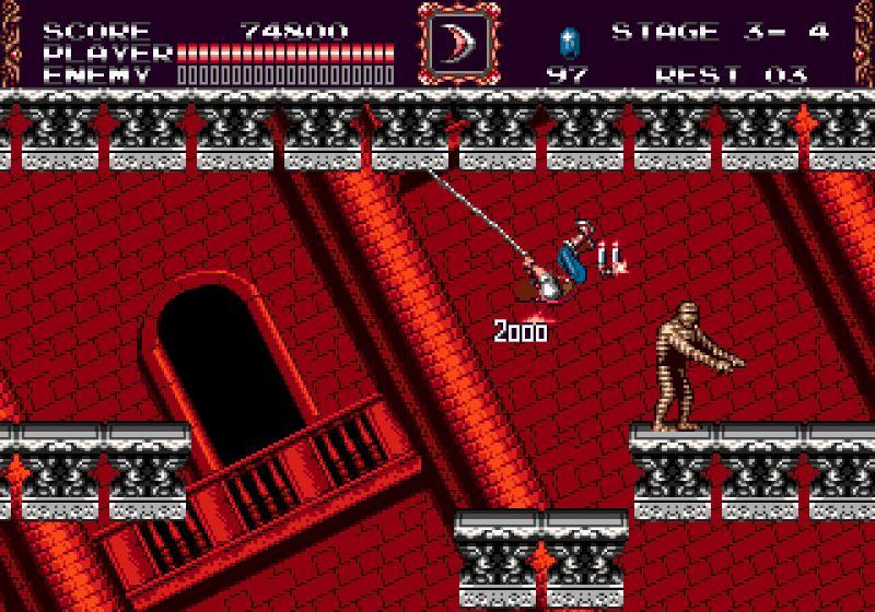 Cena do jogo Castlevania