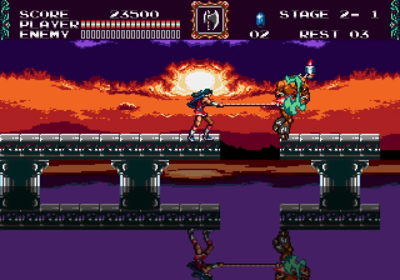 Cena do jogo Castlevania