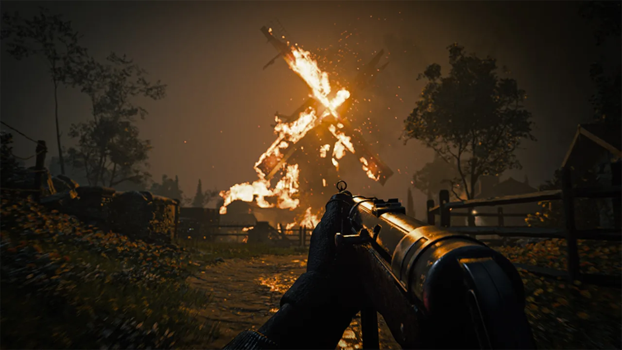 Cena do jogo Call of Duty