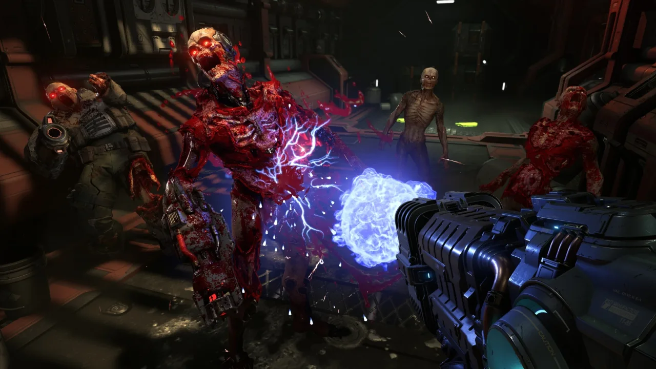 Cena do jogo DOOM Eternal
