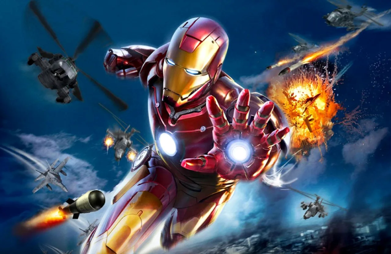 Cena do jogo Iron Man
