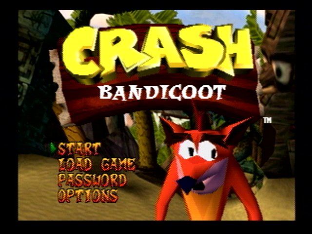Cena do jogo Crash Bandicoot