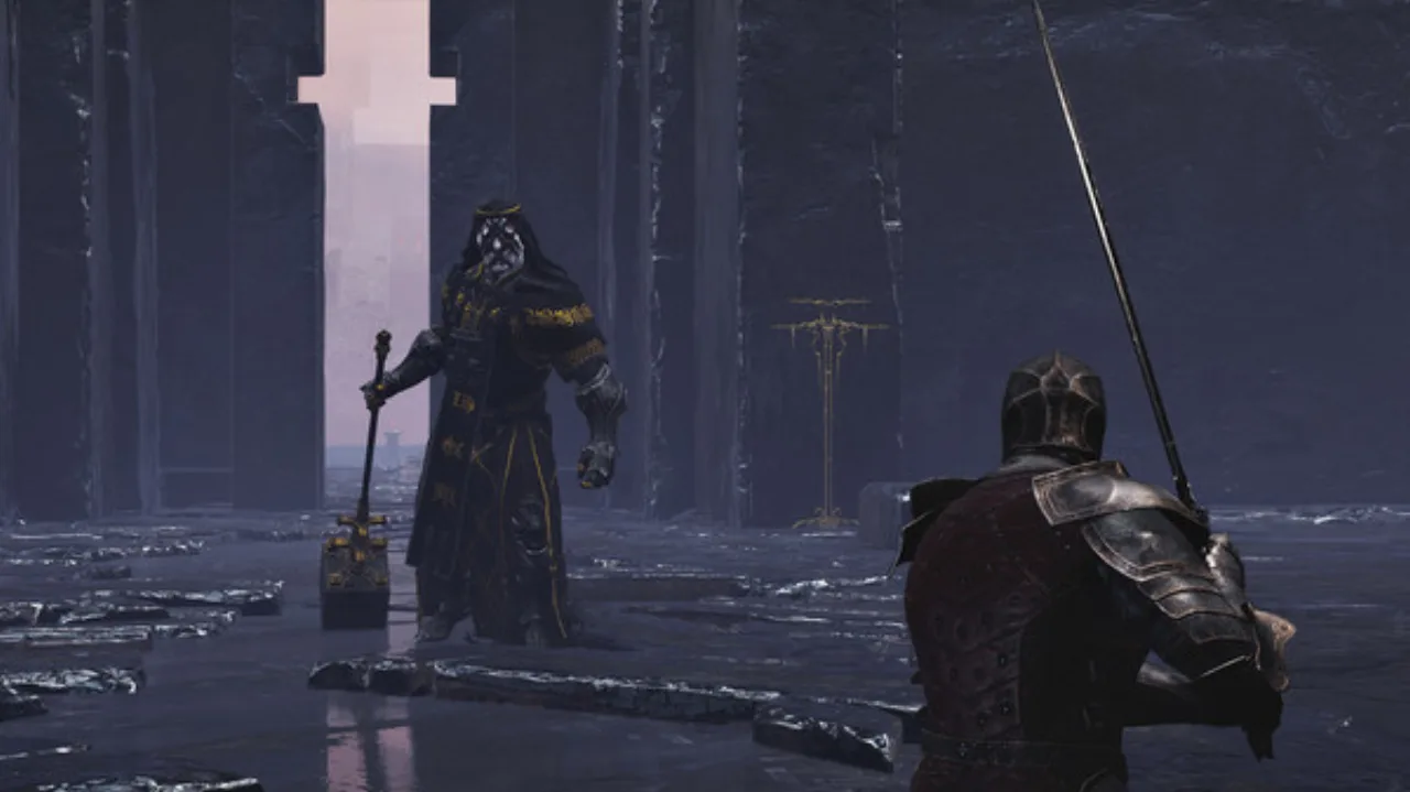 Cena do jogo Mortal Shell 2
