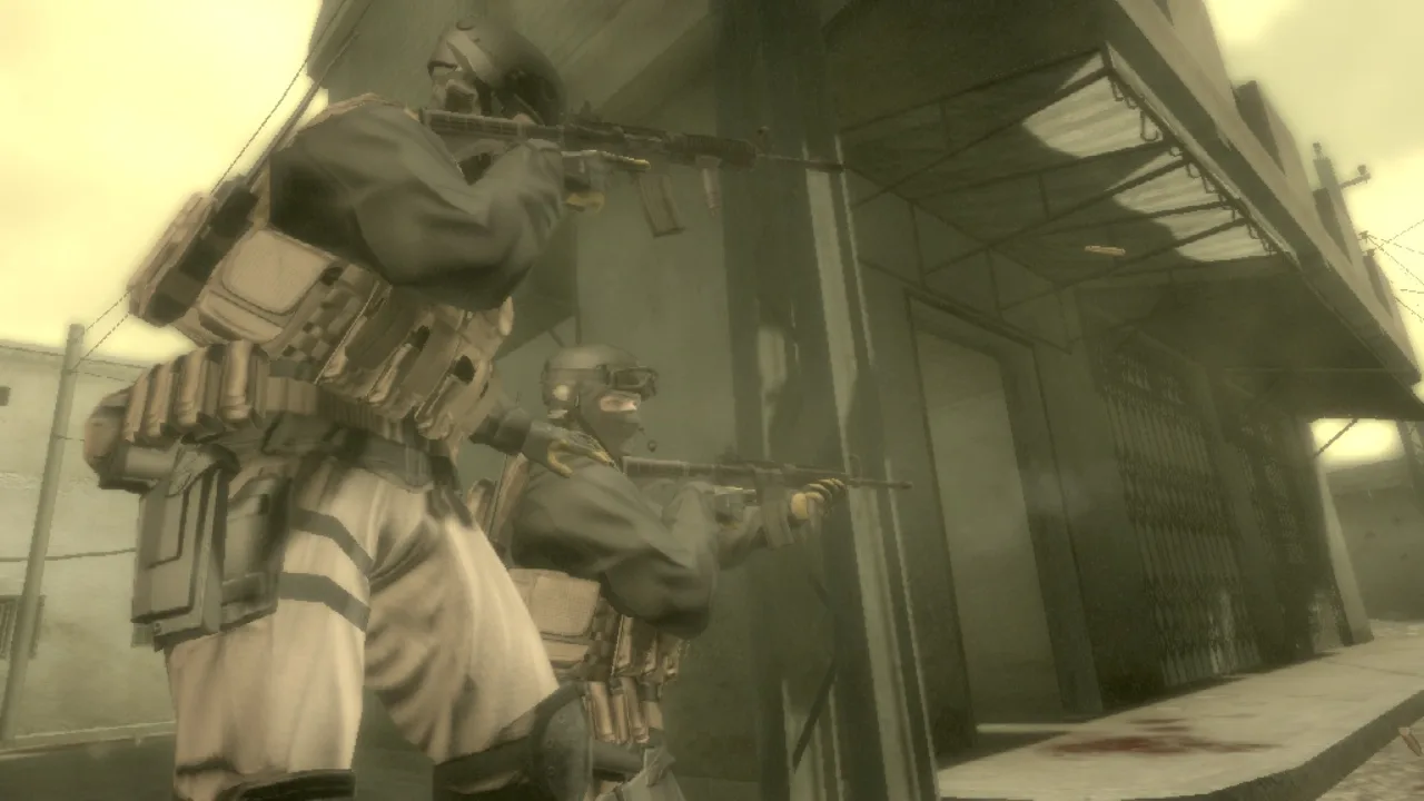 Cena do jogo Metal Gear Solid 4