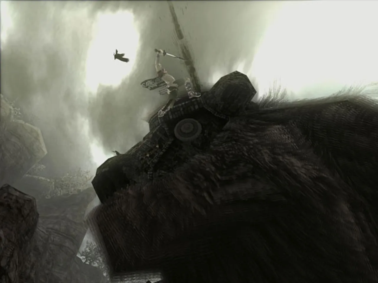 Cena do jogo Shadow of the Colossus