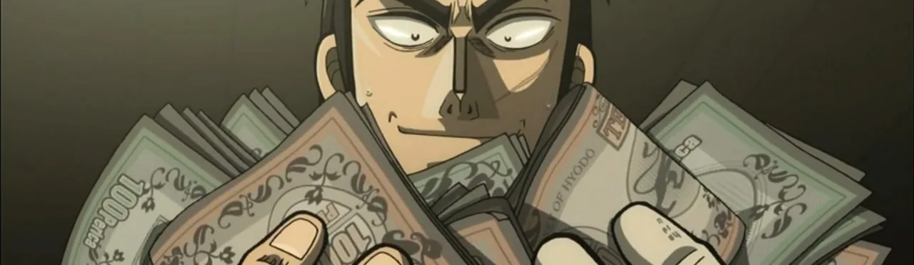 Cena do anime Kaiji