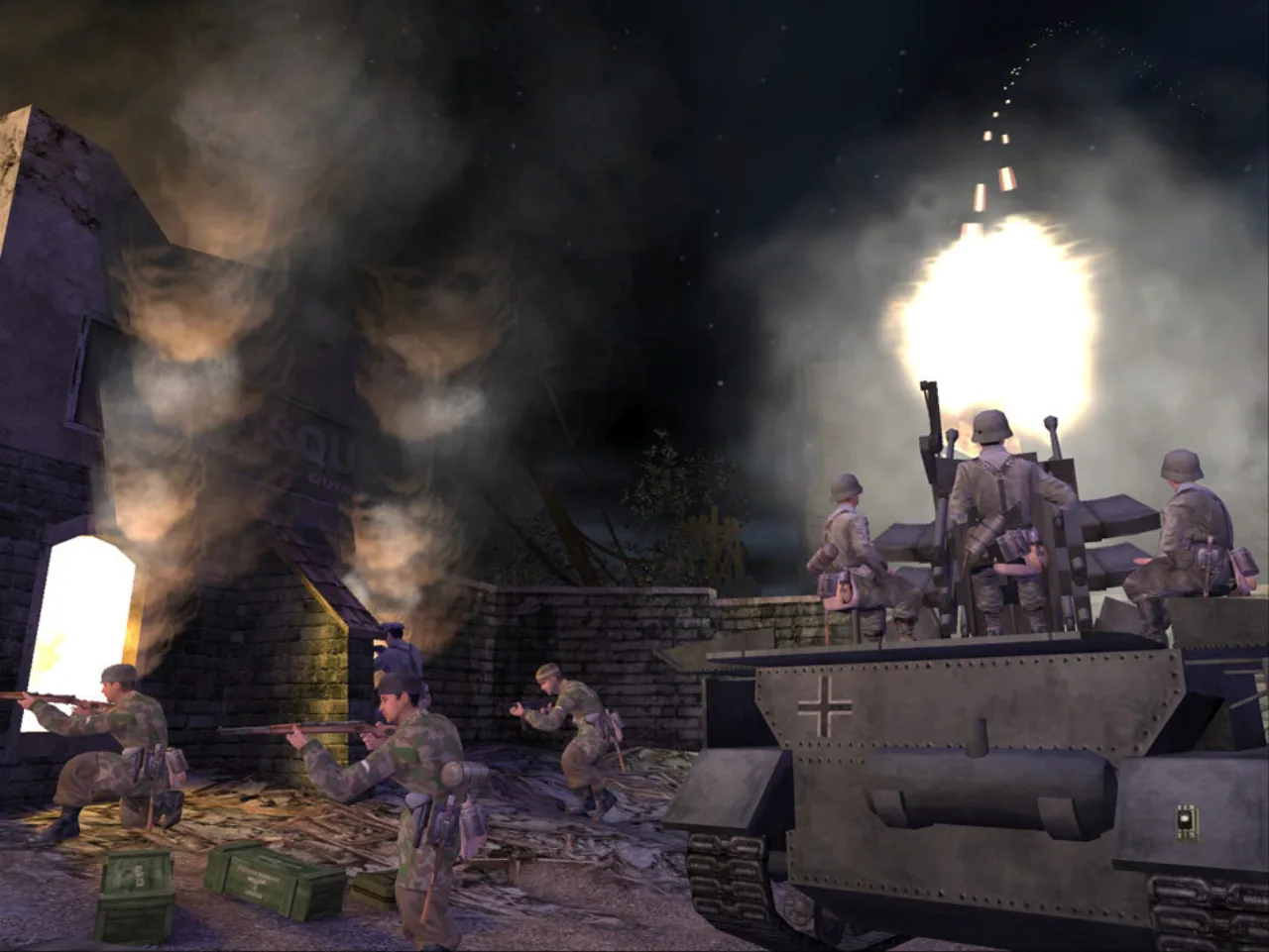 Cena do jogo Call of Duty