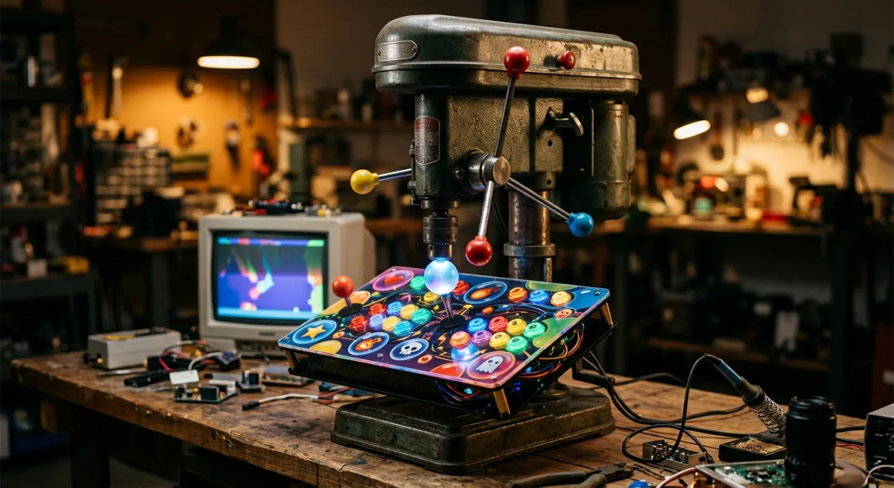 Imagem ilustrativa: Furadeira vira controle de Puzzle Bobble: o que muda no seu setup