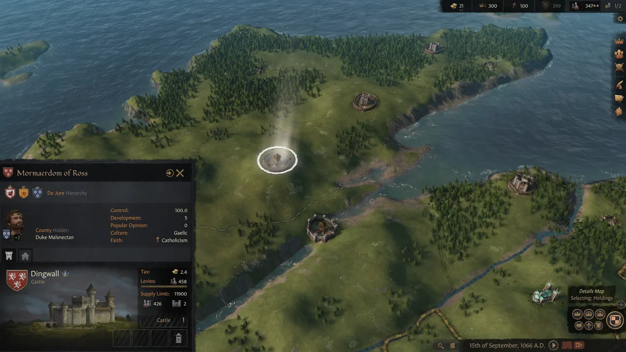 Cena do jogo Crusader Kings 3