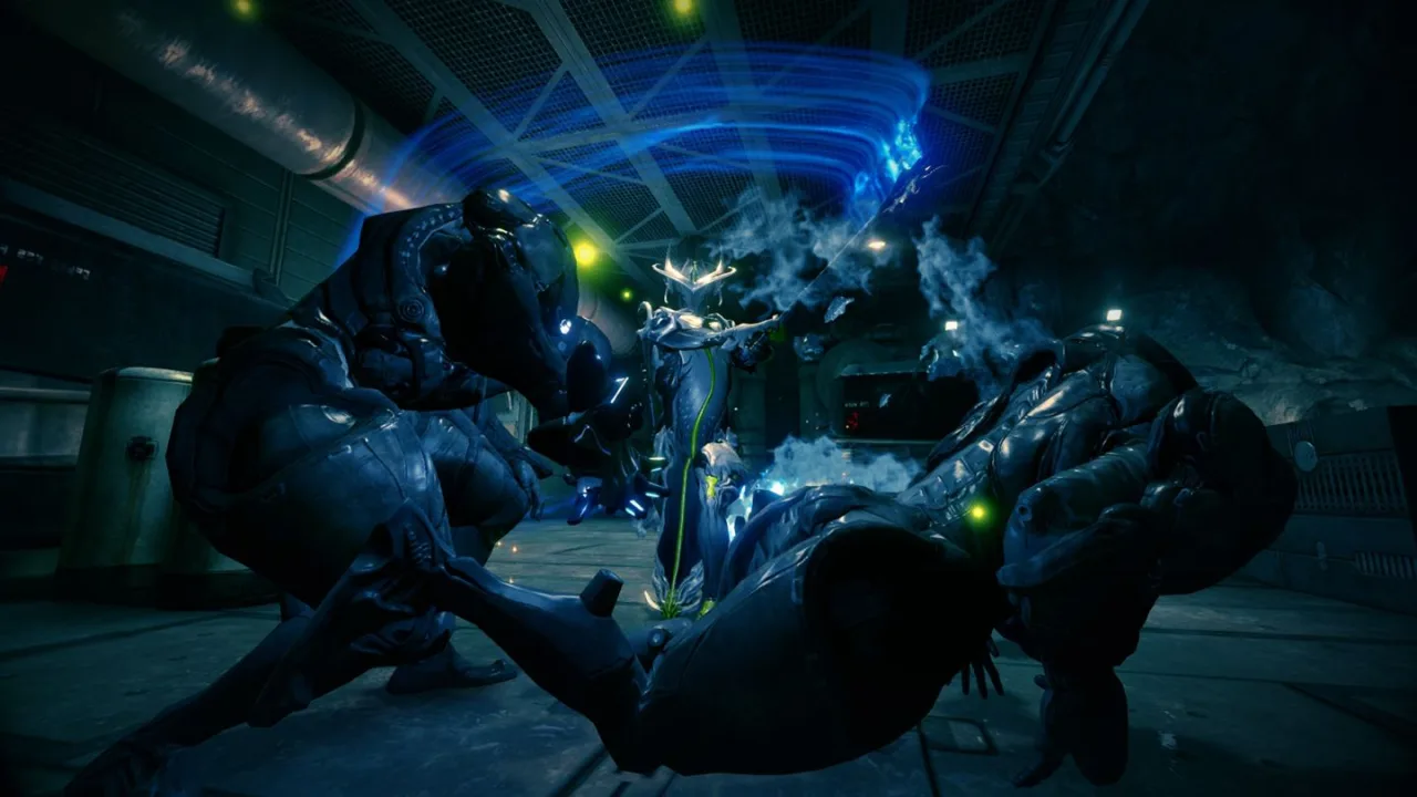 Cena do jogo Warframe