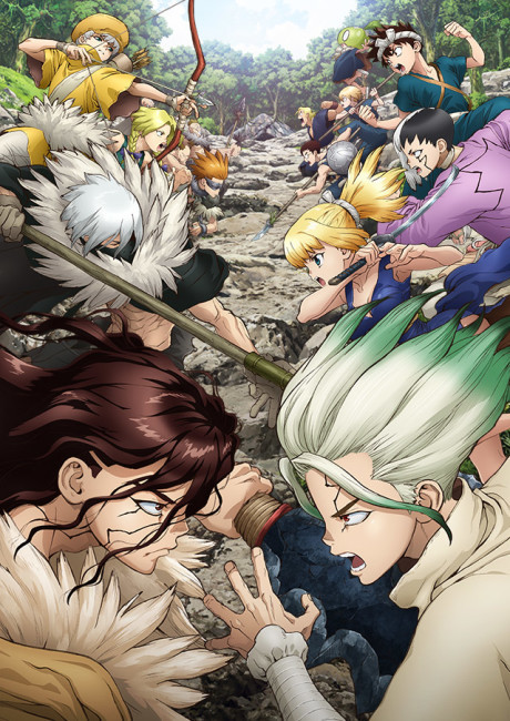 Cena do anime Dr. Stone