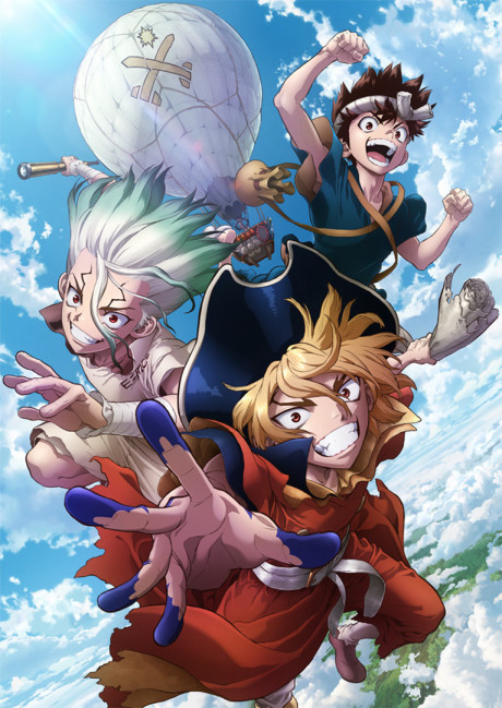 Cena do anime Dr. Stone