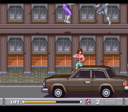 Cena do jogo Mighty Morphin Power Rangers