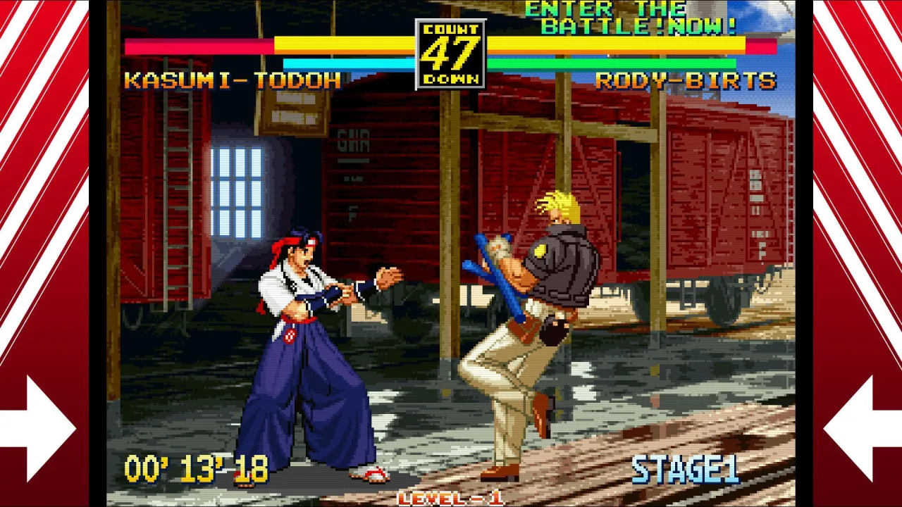 Cena do jogo Art of Fighting 3