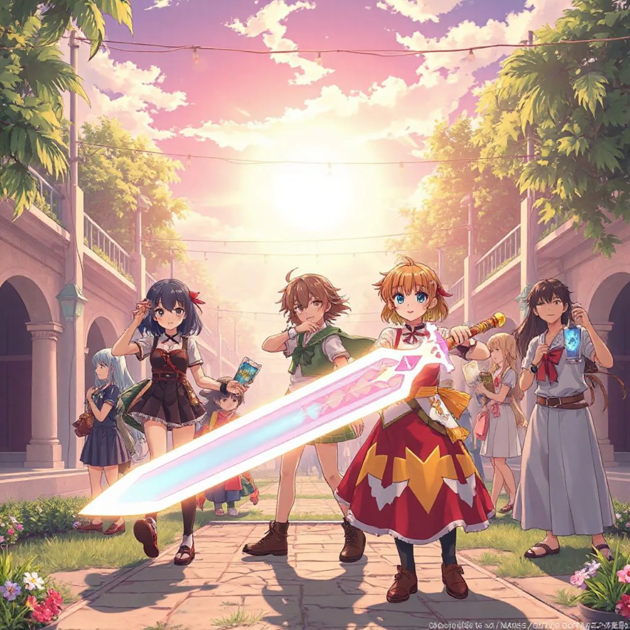 Rudeus Greyrat em pose heroica ao lado do logo de Mushoku Tensei S3, com um gráfico de votação ao fundo