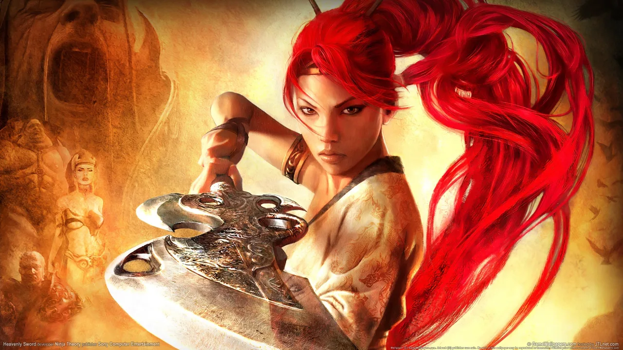 Cena do jogo Heavenly Sword