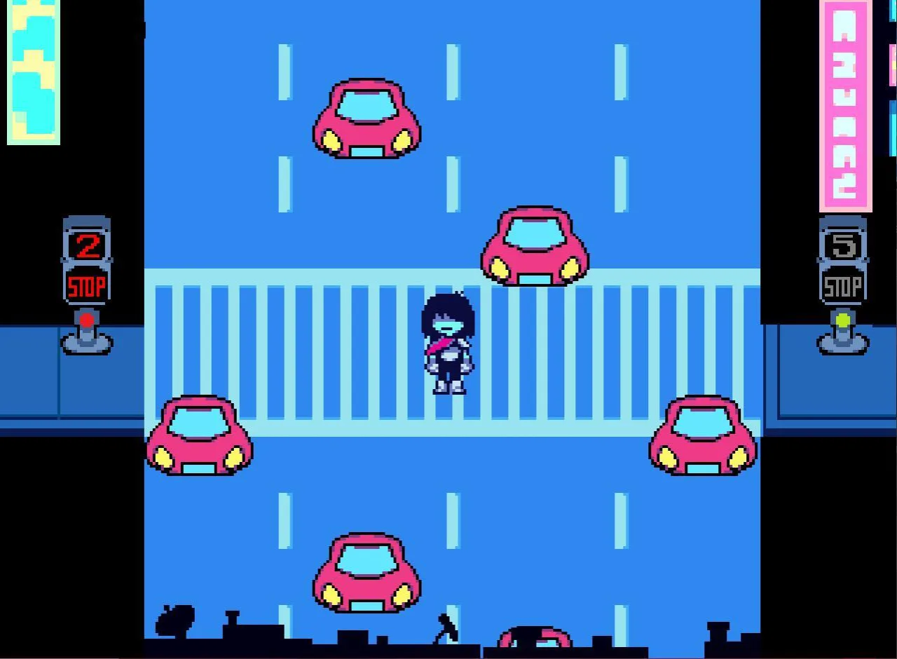 Cena do jogo Deltarune