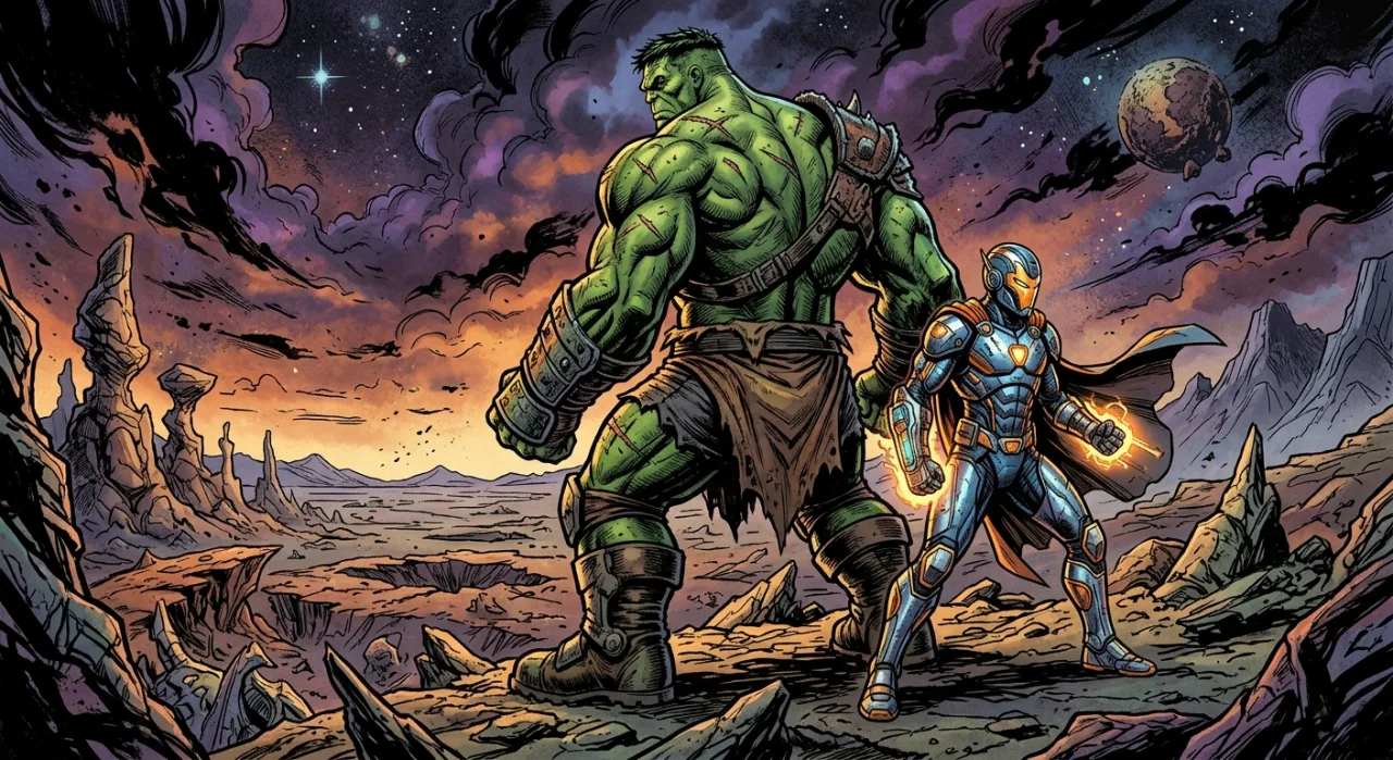 Imagem ilustrativa: Hulk: 10 parcerias memoráveis do Gigante Esmeralda nos quadrinhos