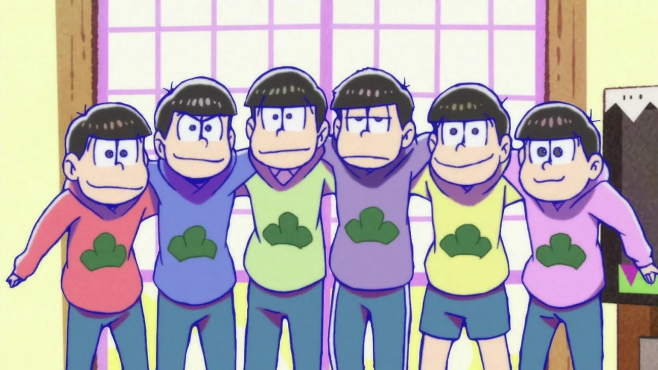 Cena do anime Mr. Osomatsu