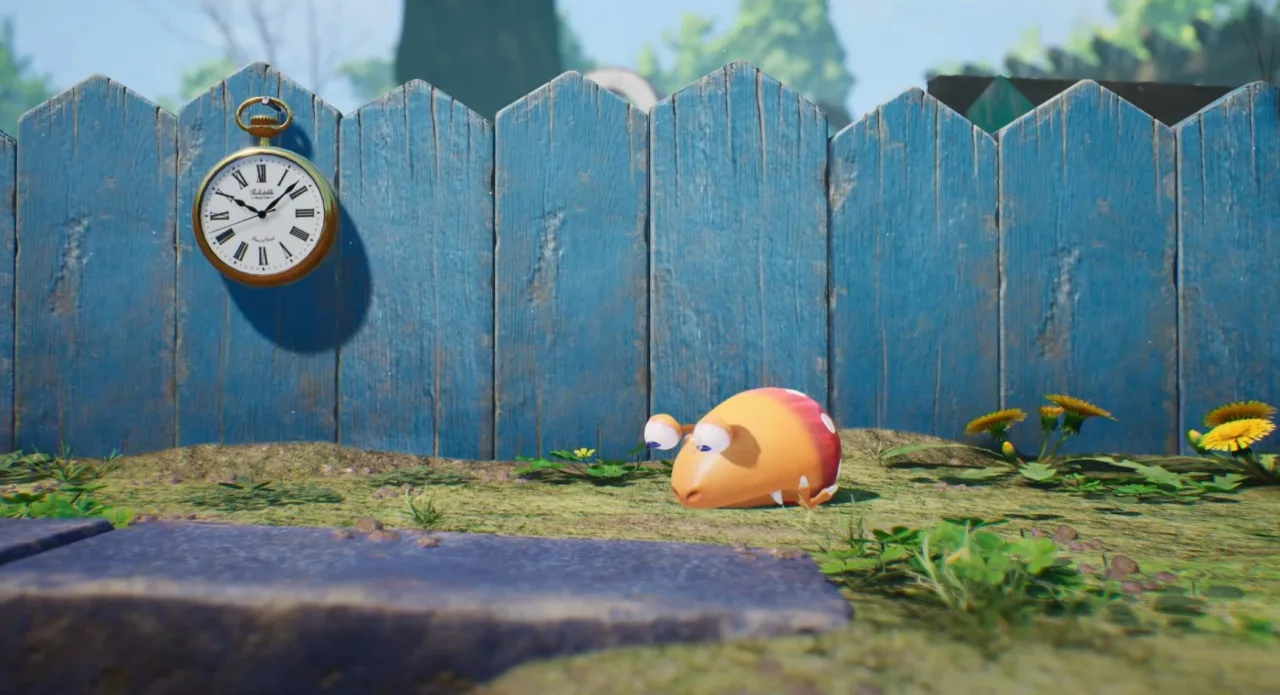 Cena do jogo Pikmin 4