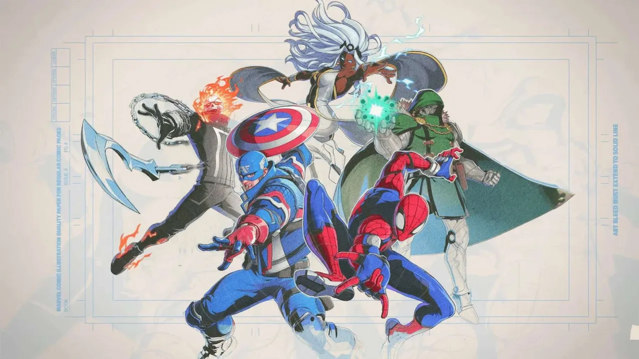 Cena do jogo Marvel Tokon: Fighting Souls