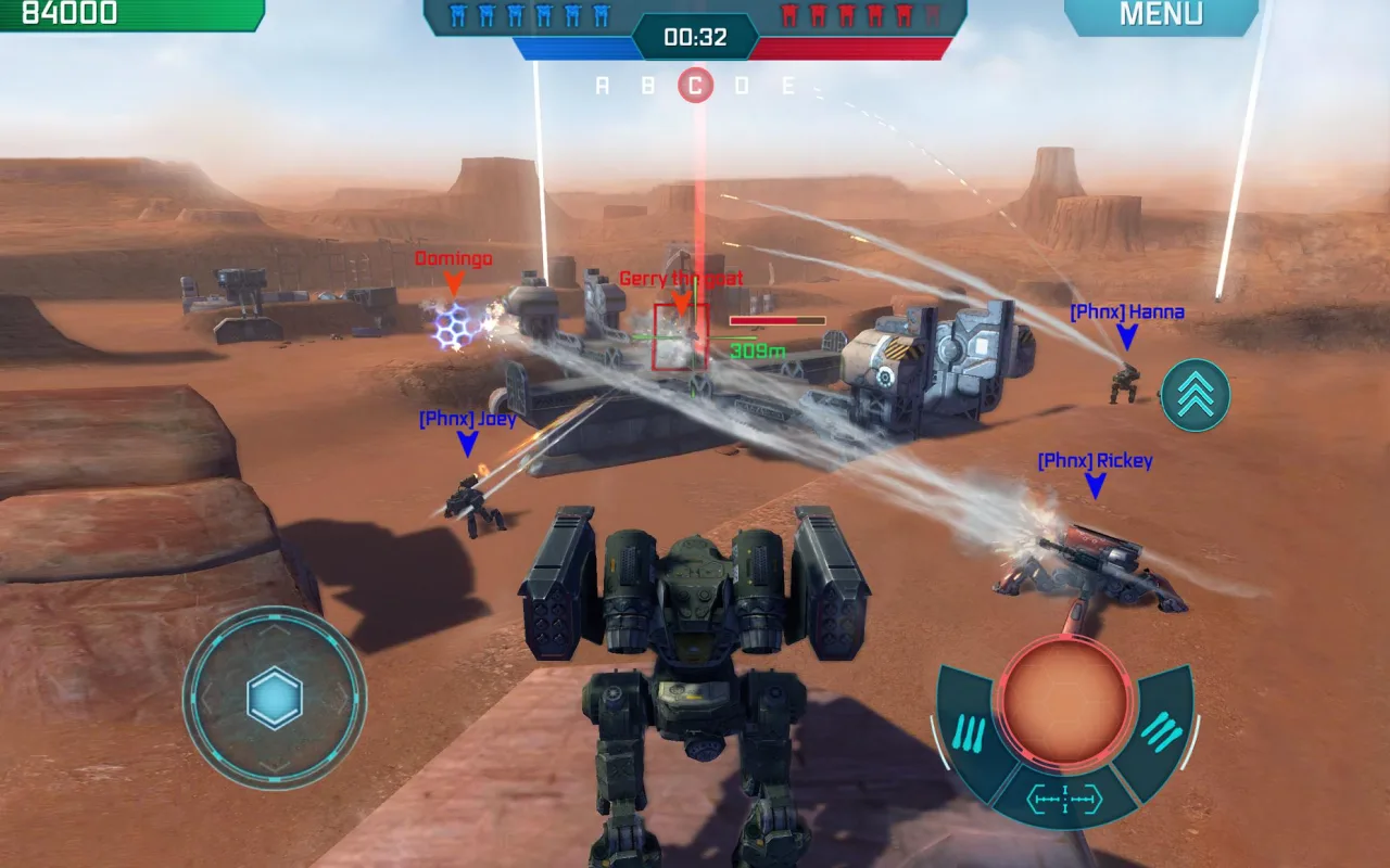 Cena do jogo War Robots