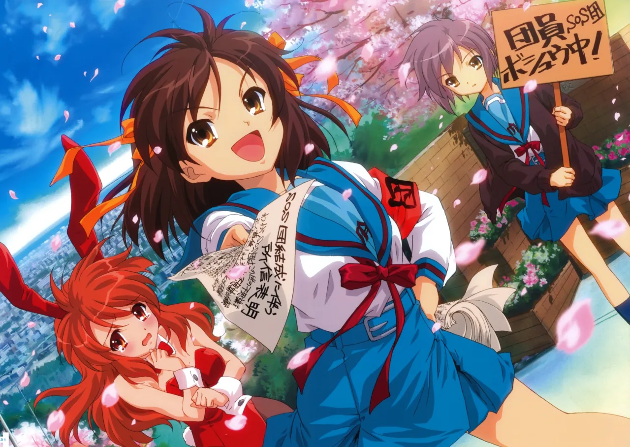 Cena do anime Haruhi Suzumiya