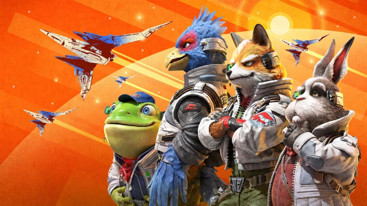 Cena do jogo Star Fox