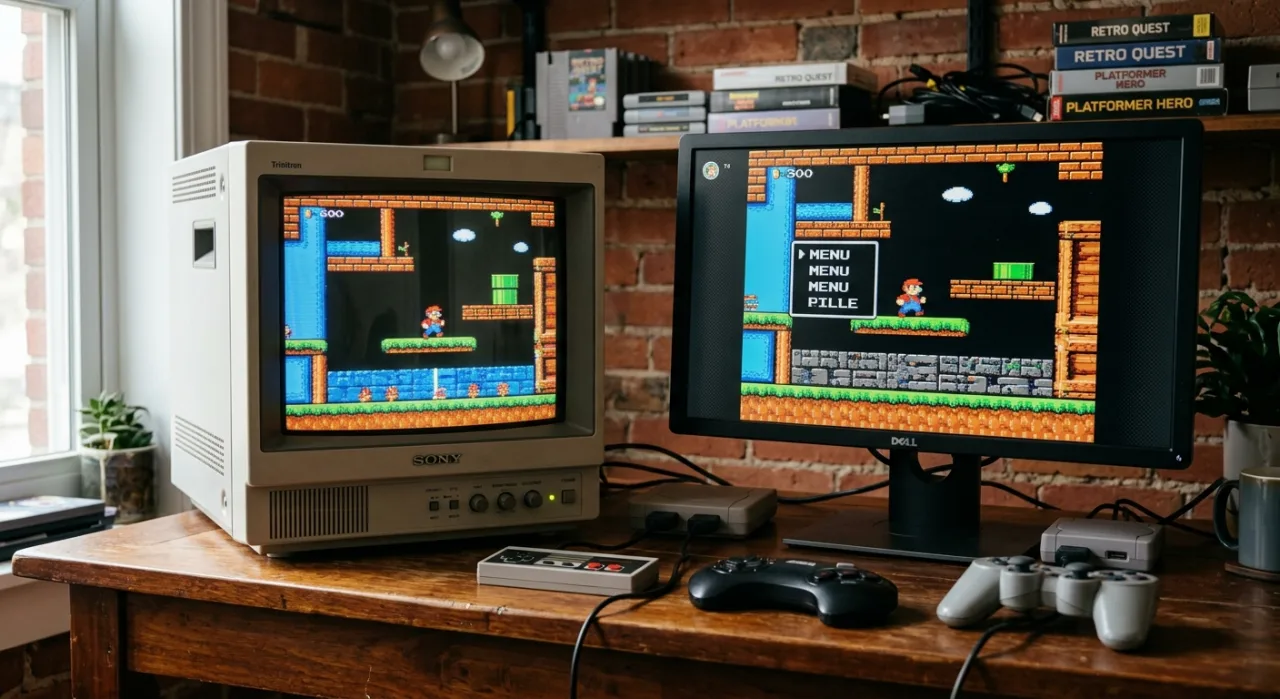 Imagem ilustrativa: Unico TRAVELLER ULW10: monitor 4:3 chega mirando os fas de retro gaming