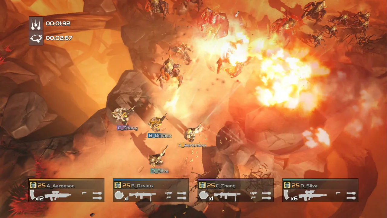 Cena do jogo Helldivers 2