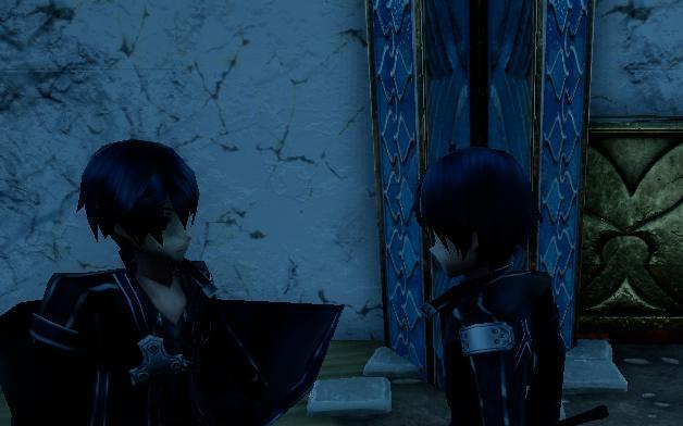 Cena do jogo Kirito