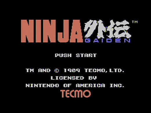 Cena do jogo Ninja Gaiden