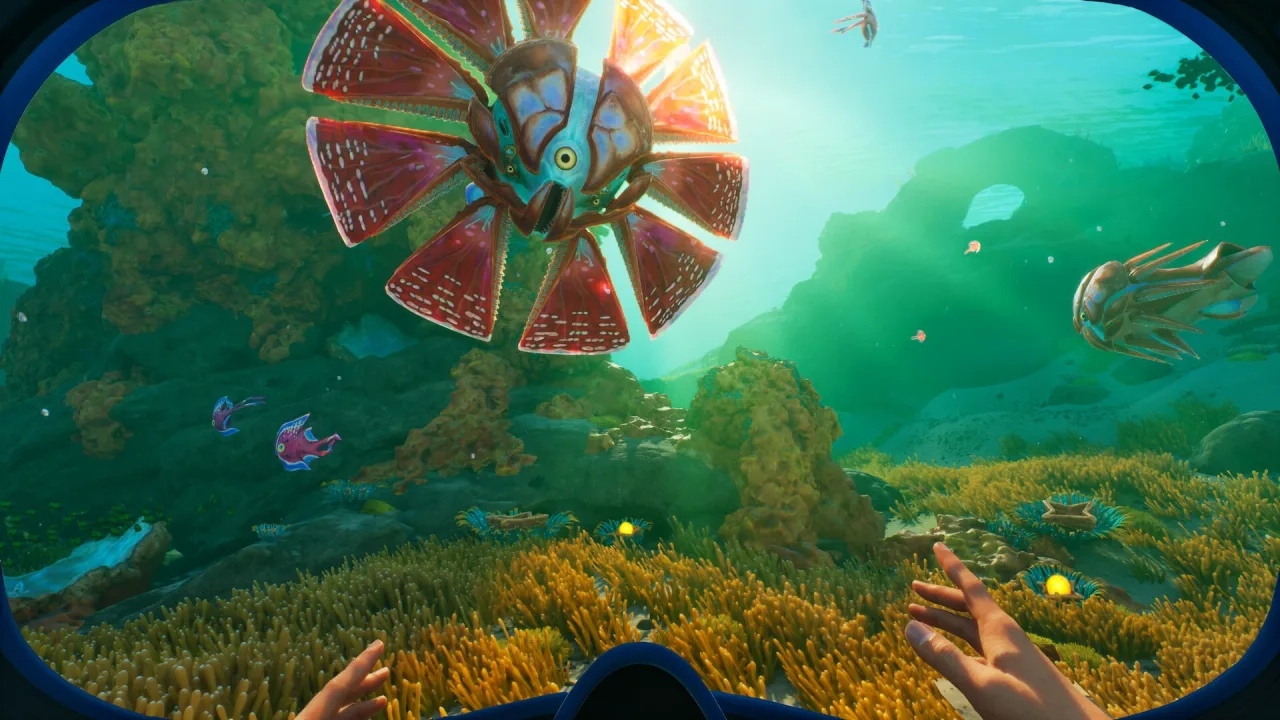 Cena do jogo Subnautica 2