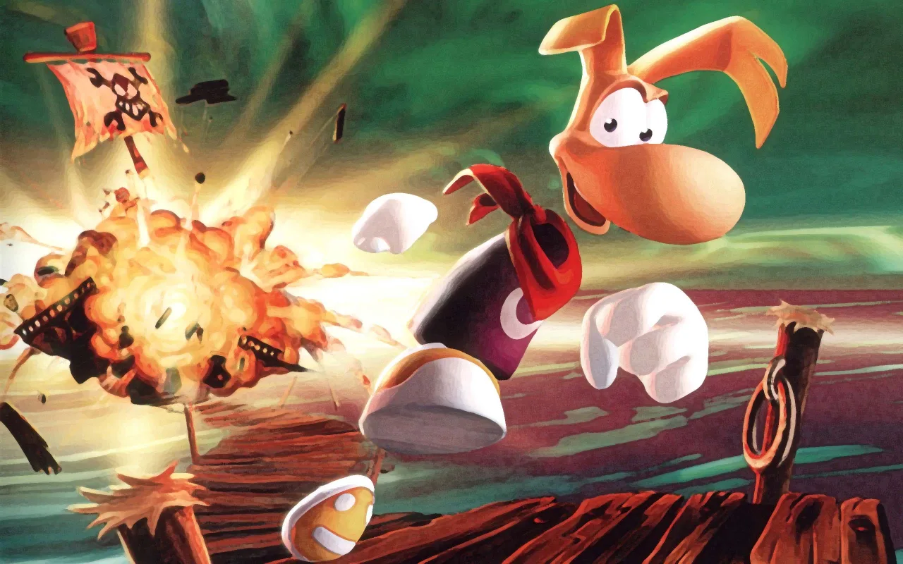 Cena do jogo Rayman 3D